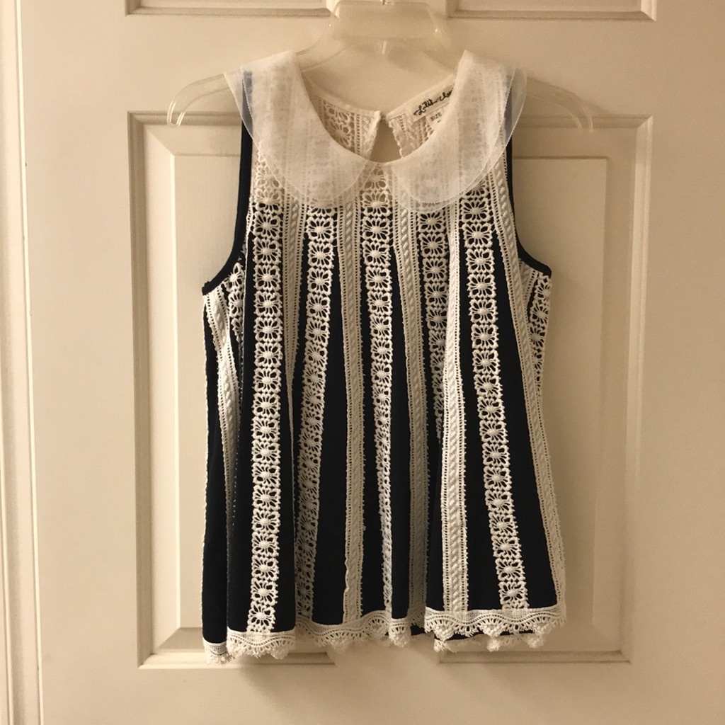 Sleeveless Lace Top From Anthropologie -Lili’s Closet